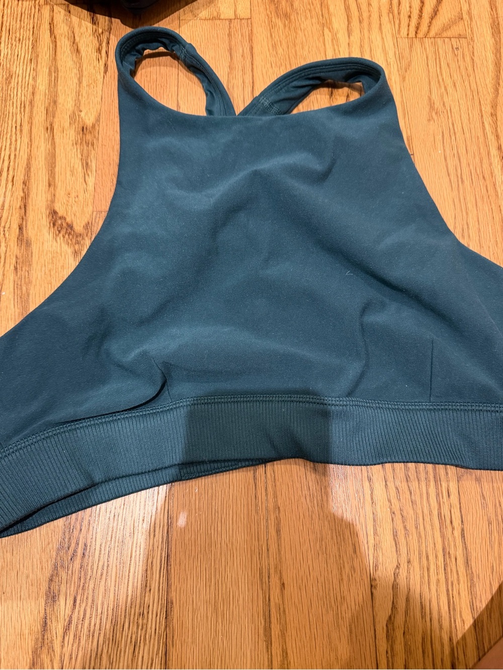 ALO Yoga Teal High Neck Sports Bra
